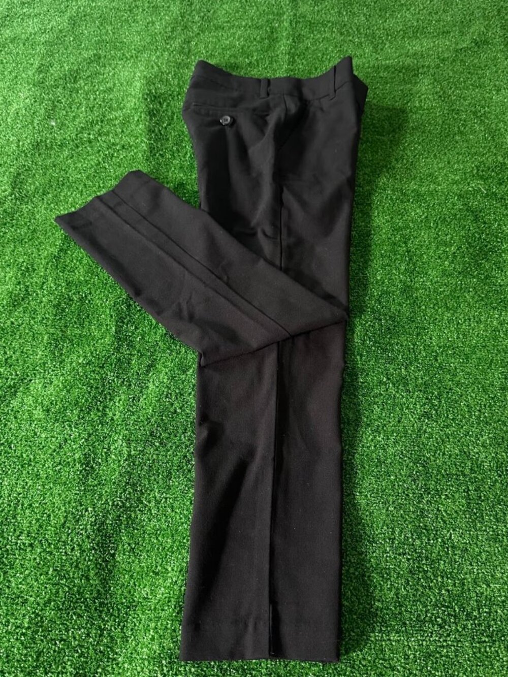 Van Heusen Boys Kids 8 Slim Black Dress Suit Pants Stretch Formal Wedding
